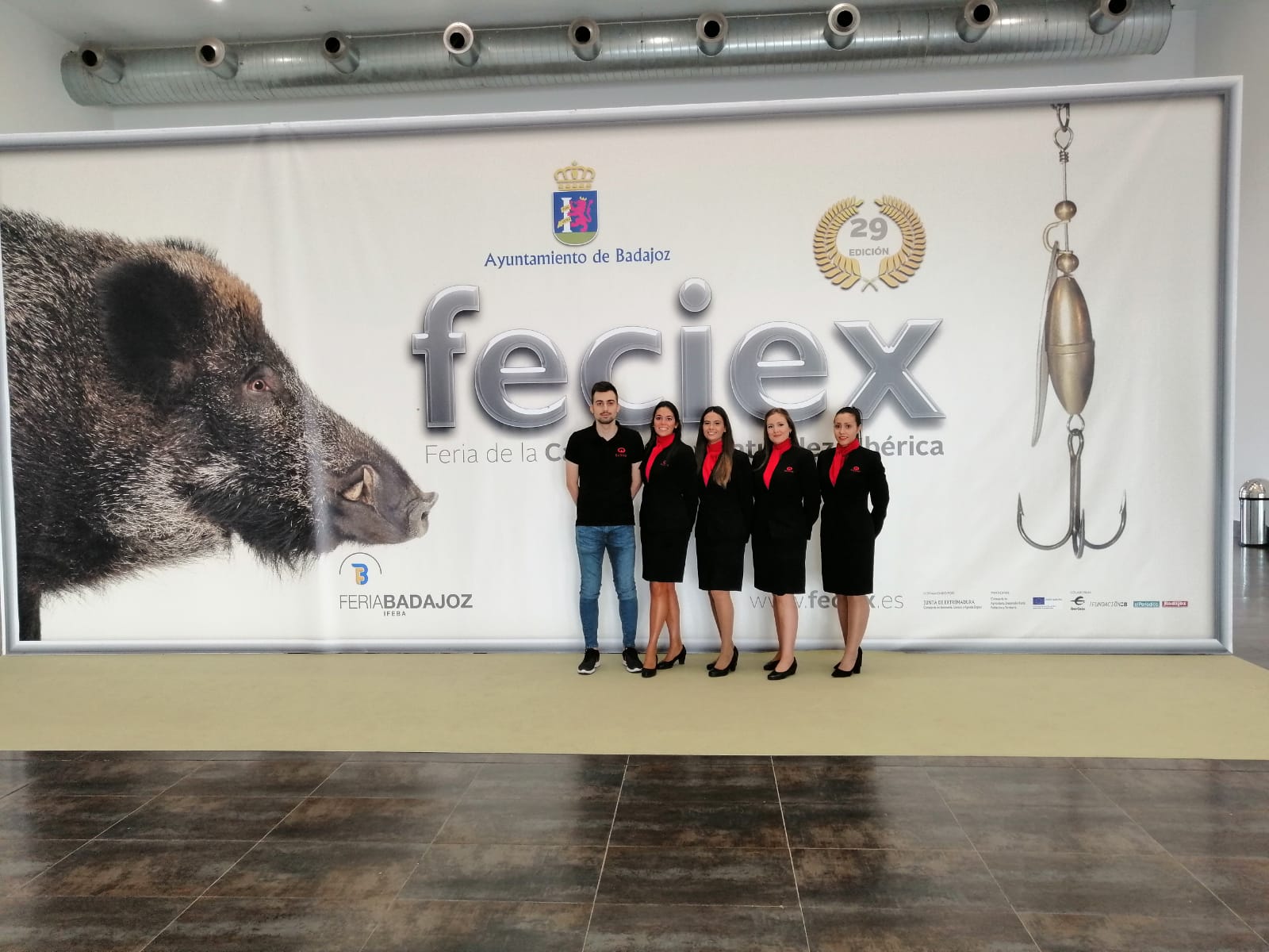 Azafatas en Feciex, Feria de la Caza, Pesca y Naturaleza Ibérica 2019